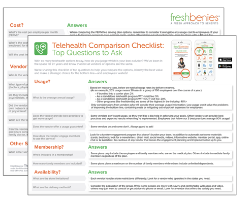 Telehealth Checklist