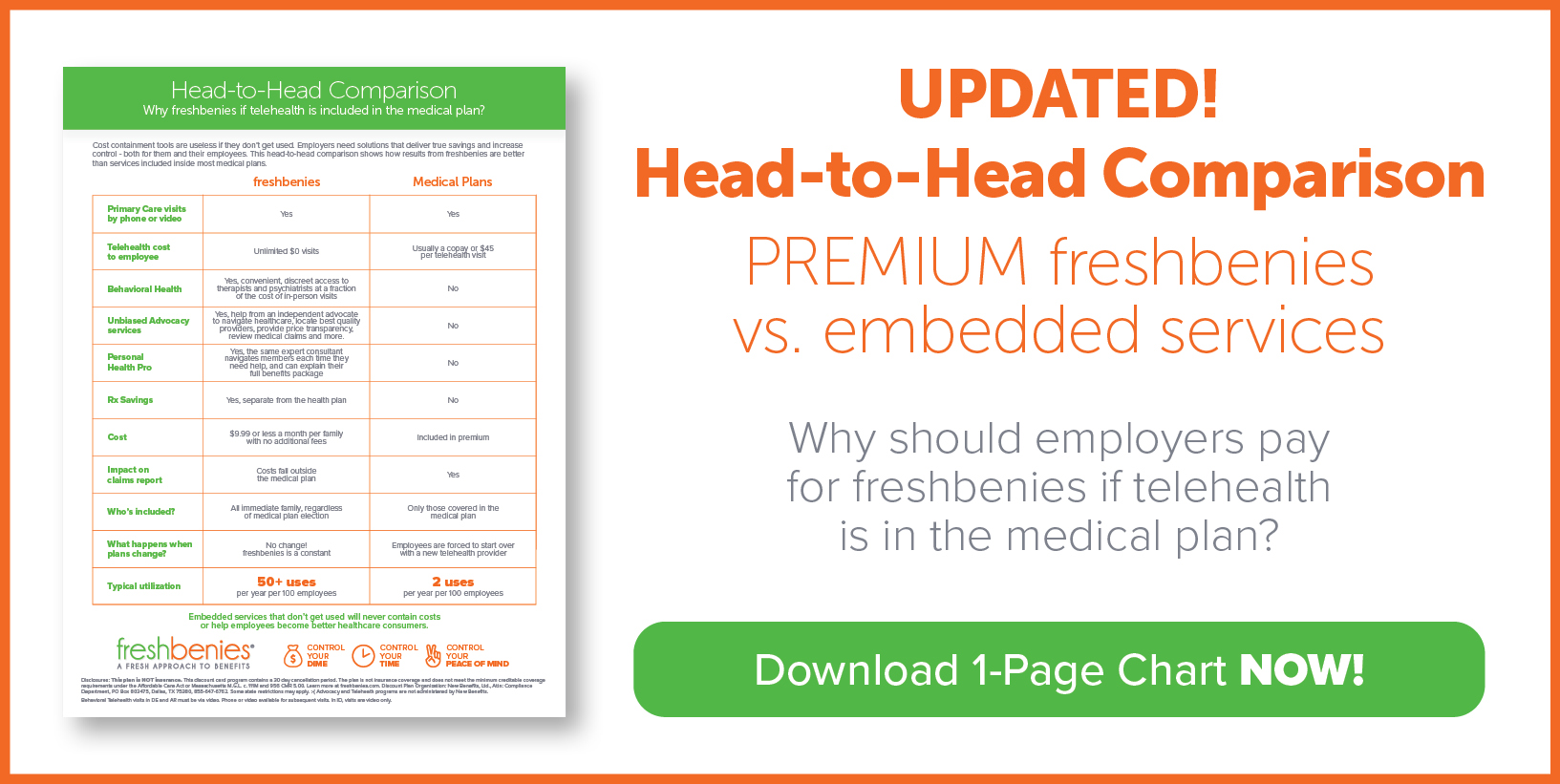 freshbenies head to head comparison