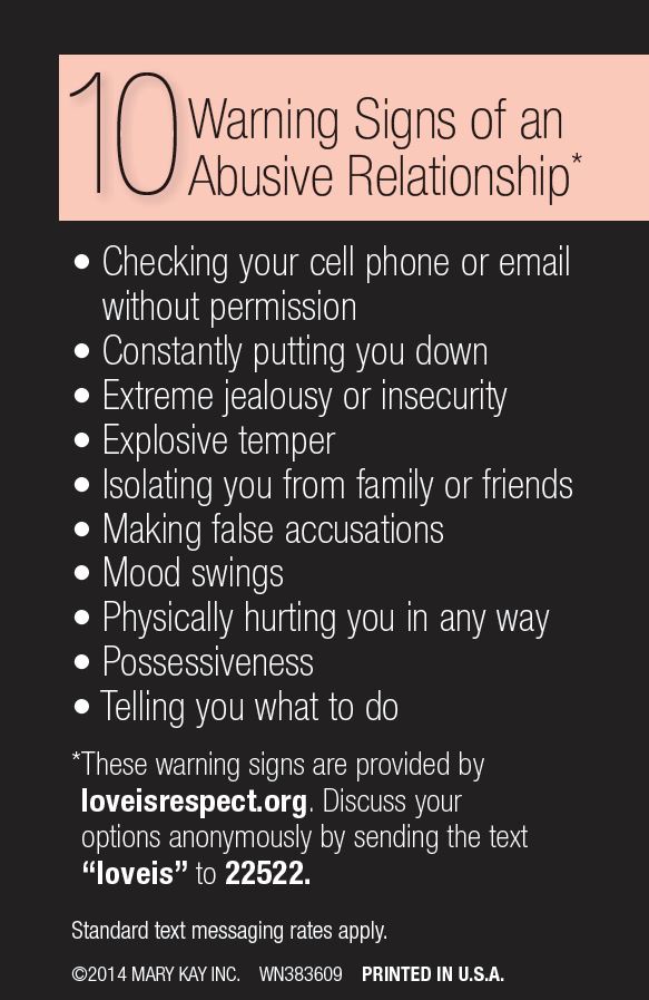 Abuse Warning Signs